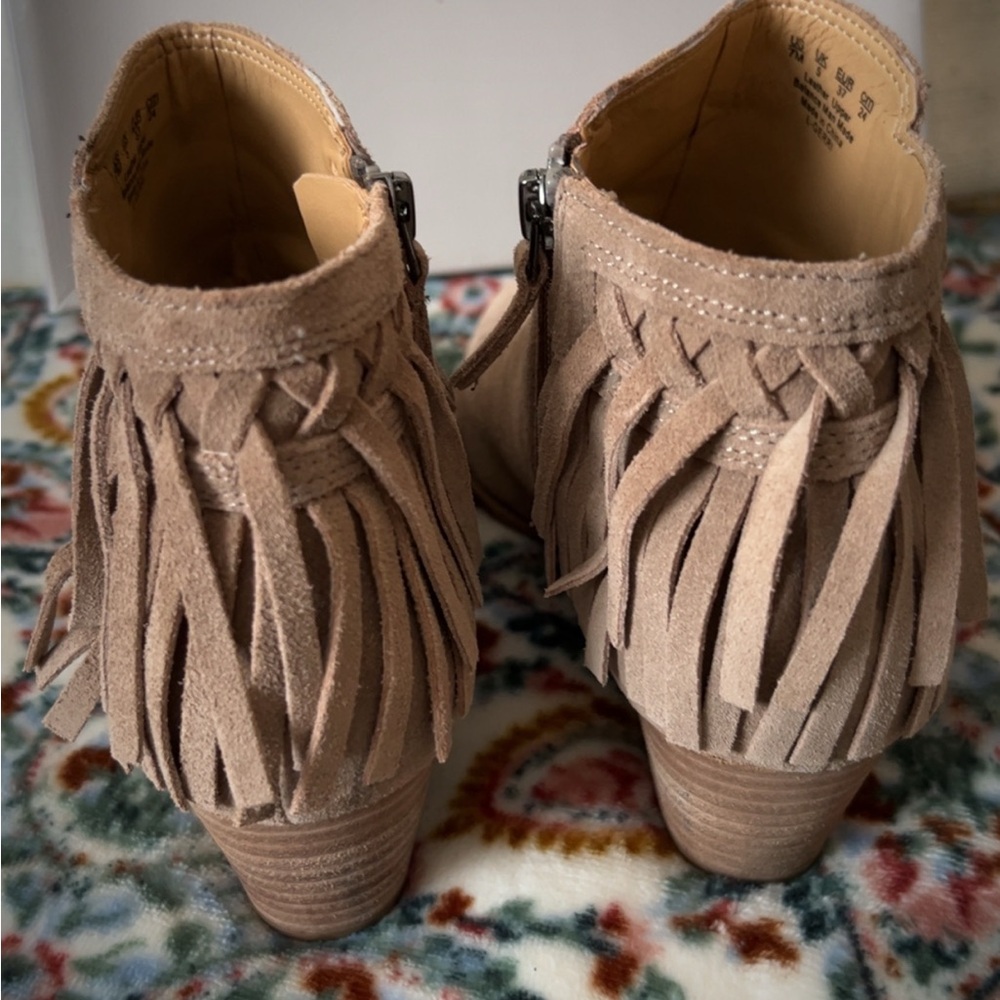 Franco Sarto Tan Ankle Boots size 7M - Picture 2 of 5